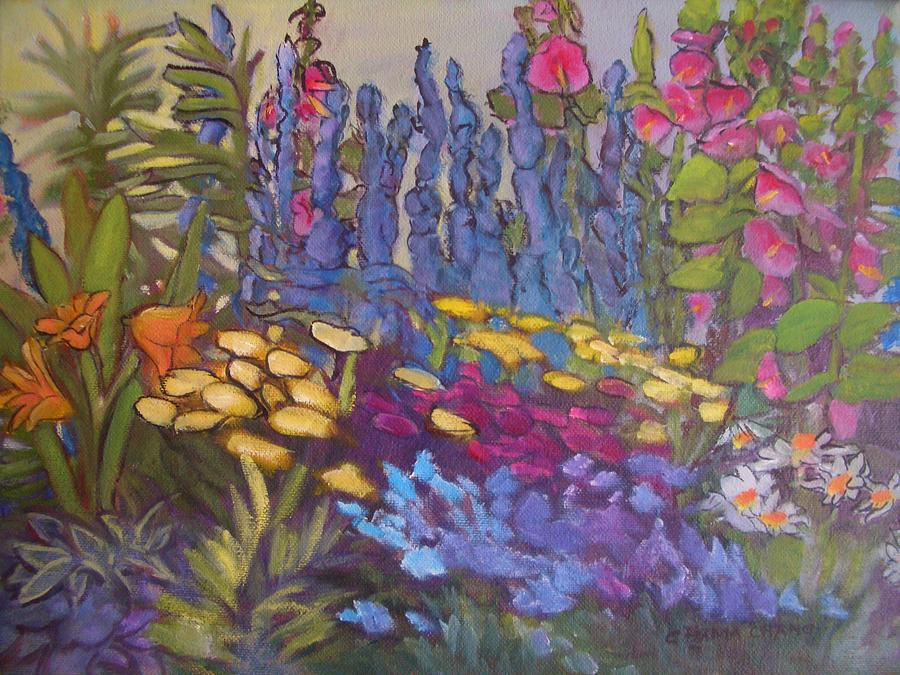 Florals Painting - Vic Park Garden by Carol Hama Chang Florals Painting - Vic Park Garden by Carol Hama Chang