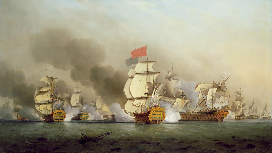 Vice Painting - Vice Admiral Sir George Ansons by Samuel Scott Vice Painting - Vice Admiral Sir George Ansons by Samuel Scott