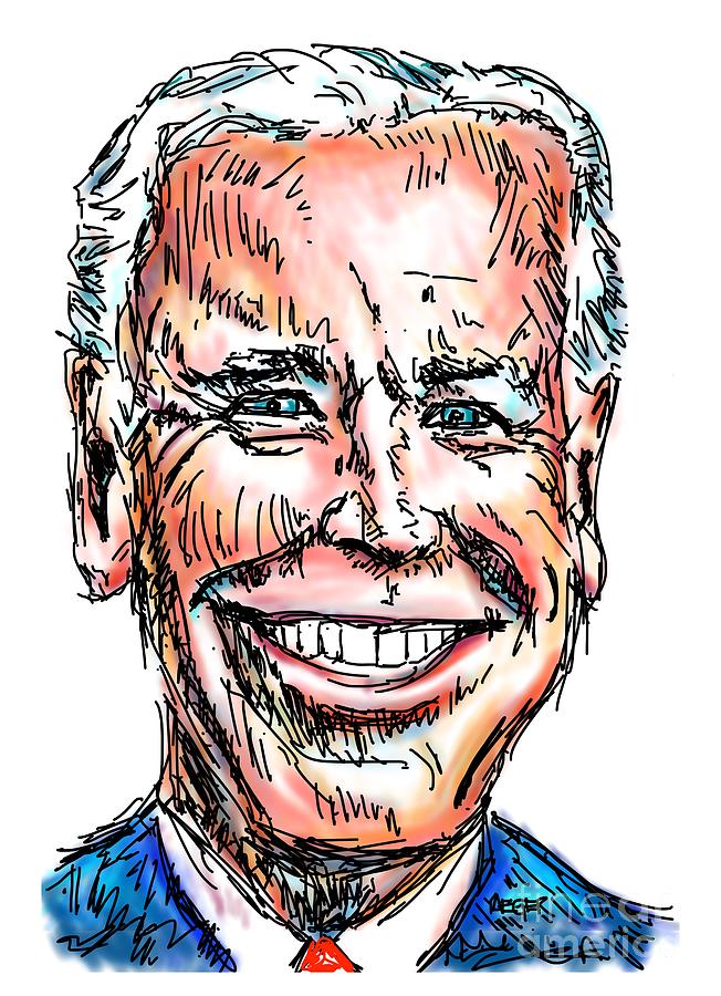 President Joe Biden Digital Art by Robert Yaeger