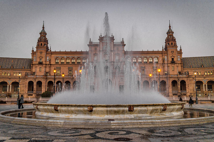 Vicente Traver Fountain Plaza de Espana Sevilla Photograph by Adam Rainoff