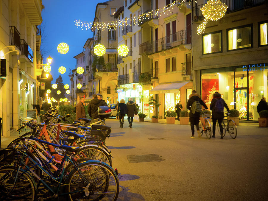 Vicenza Italy Christmas Streets Photograph by Debbie Karnes