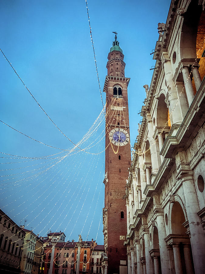 Vicenza Palladio Clock Tower Photograph by Debbie Karnes