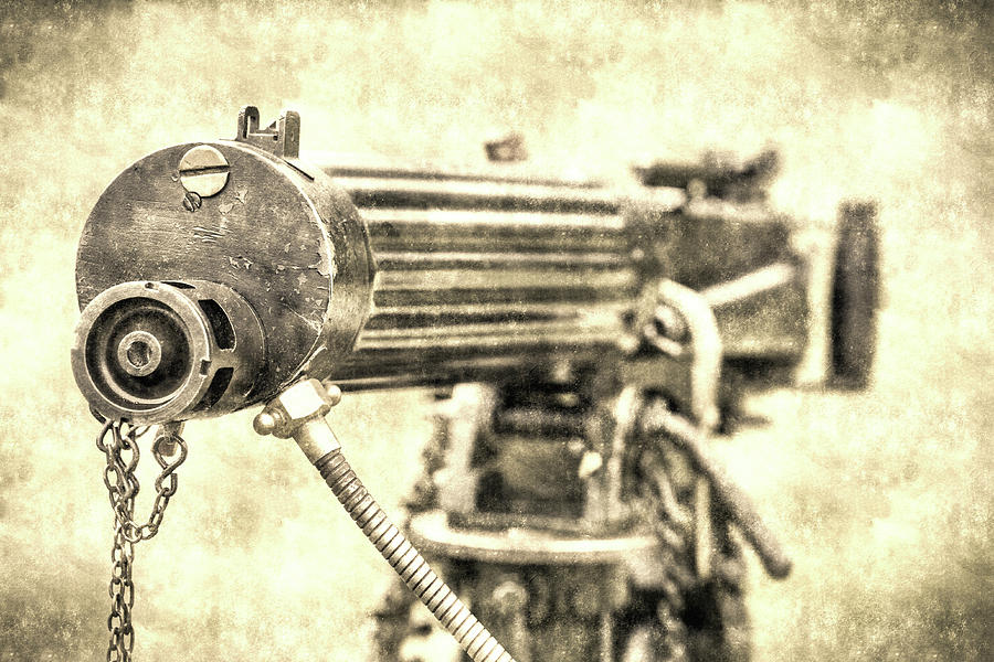 Vickers Machine Gun Vintage Photograph by David Pyatt