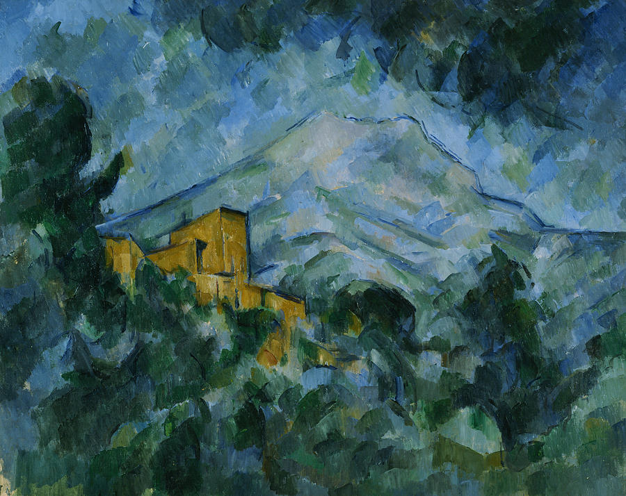Victoire and Chateau Noir Painting by Paul Cezanne