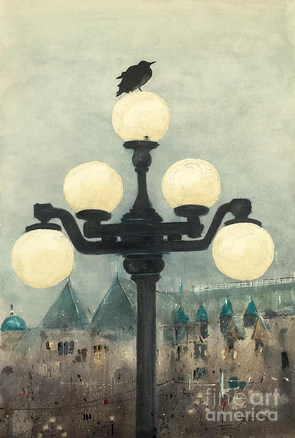 Victoria Evening Painting by Monte Toon