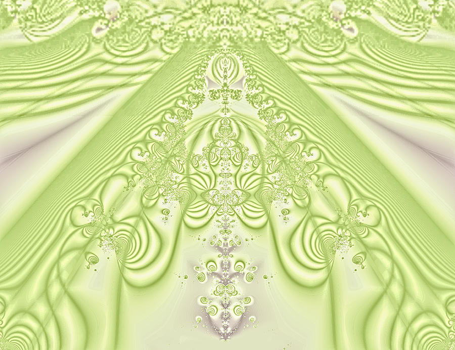 Victoriam Lime Lace Digital Art by Linda Phelps