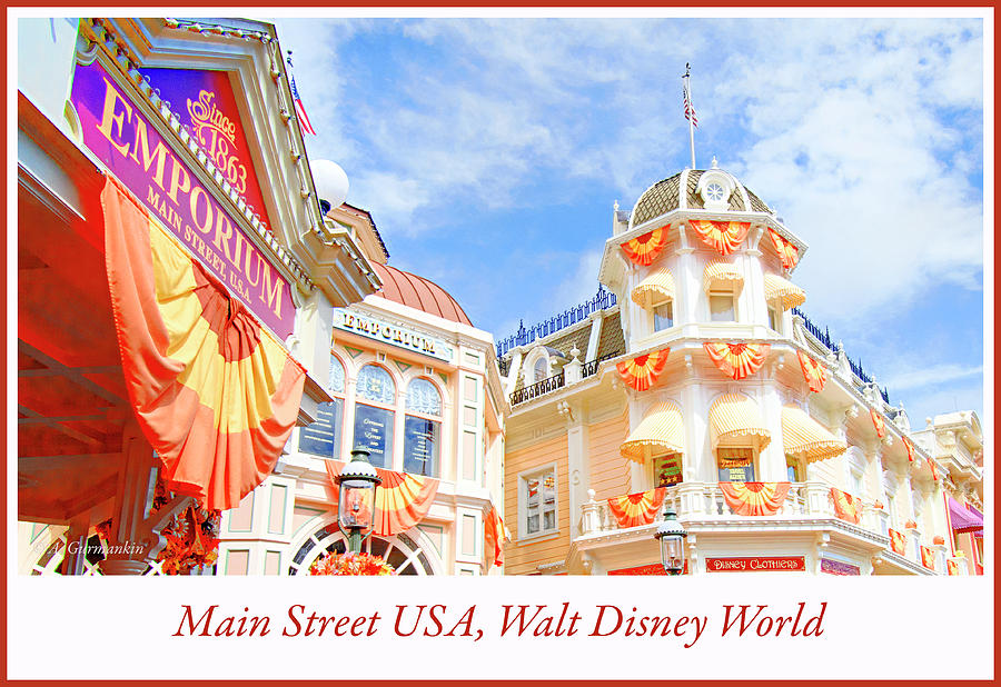 Victorian Architecture, Main Street USA, Walt Disney World Photograph by A Macarthur Gurmankin