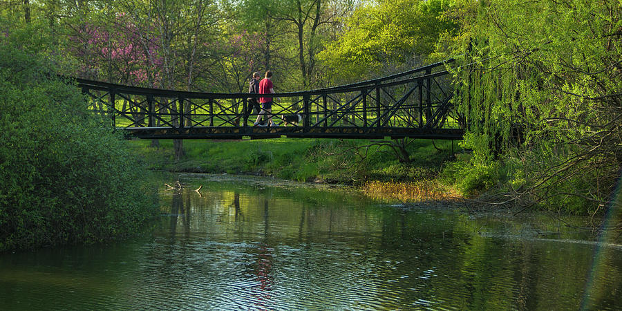 Victorian Bridge in Forest Park Photograph by Garry McMichael