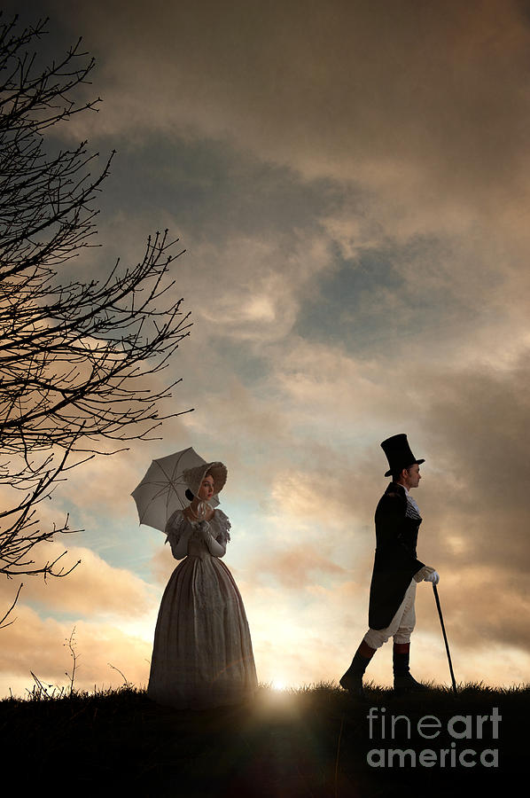 Victorian Couple Parting  Photograph by Lee Avison