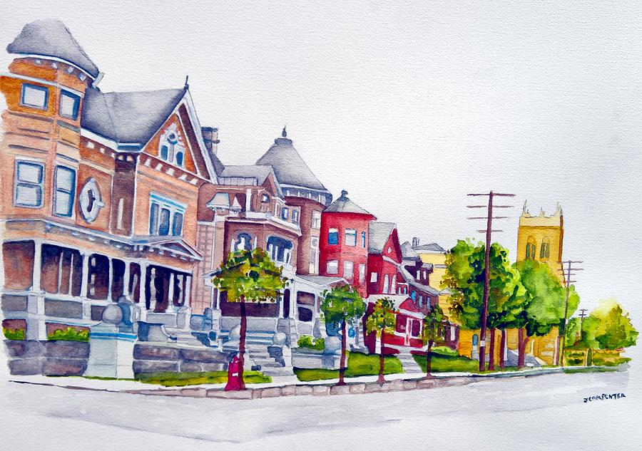 Victorian Fairmont, WV Painting by Gerald Carpenter