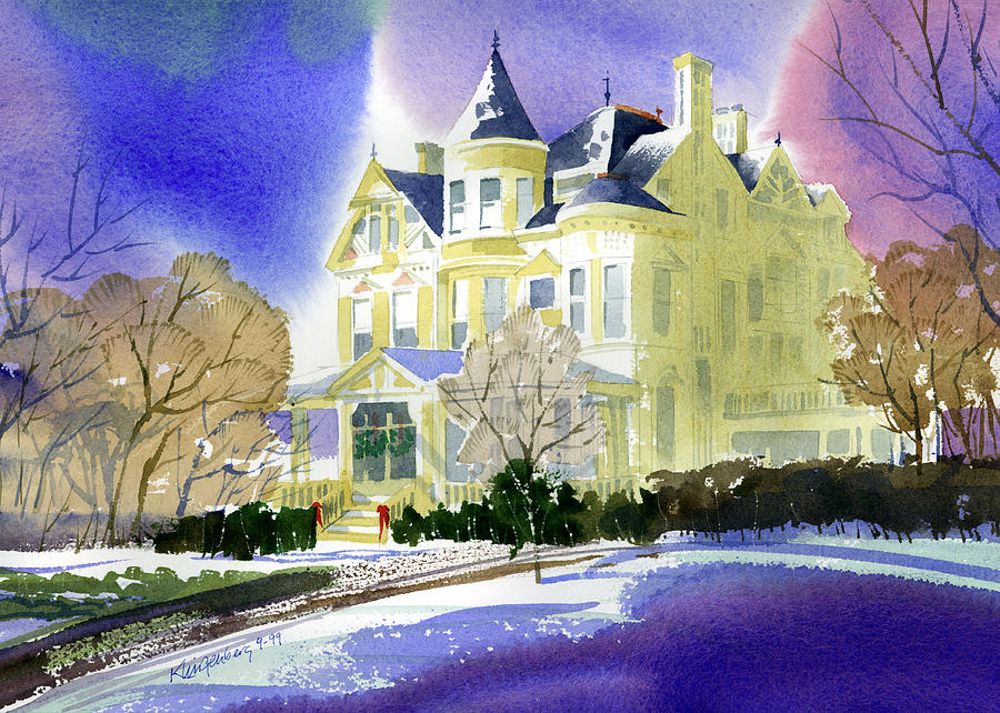 Architecture Painting - Victorian Holiday by Lee Klingenberg