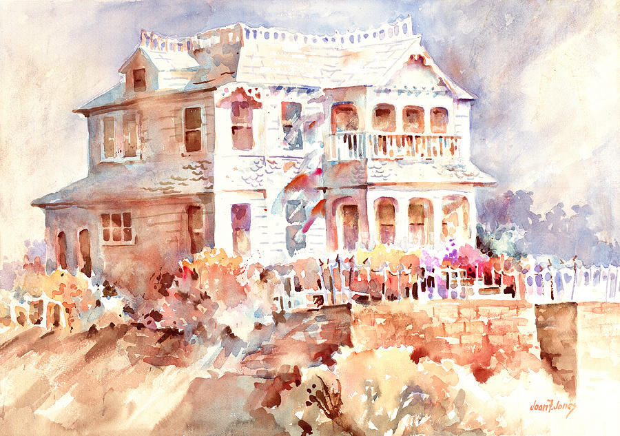 Victorian House Painting by Joan Jones