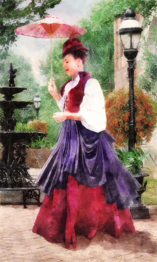 Victorian Lady Digital Art by Frances Miller