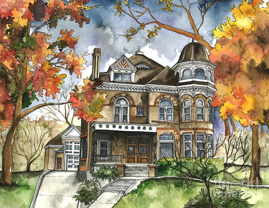 Victorian Mansion Painting by Shelley Wallace Ylst