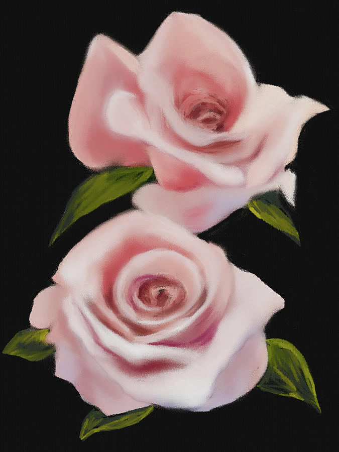 Victorian Pink Rose Digital Art by Michele Koutris