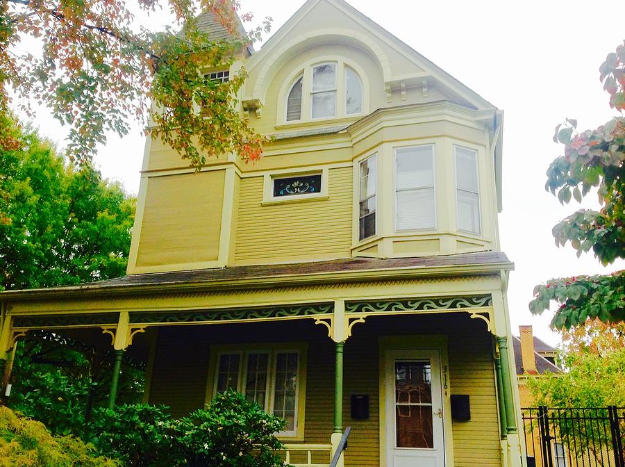 Victorian Pittsburgh Home In Golden Glow Photograph
