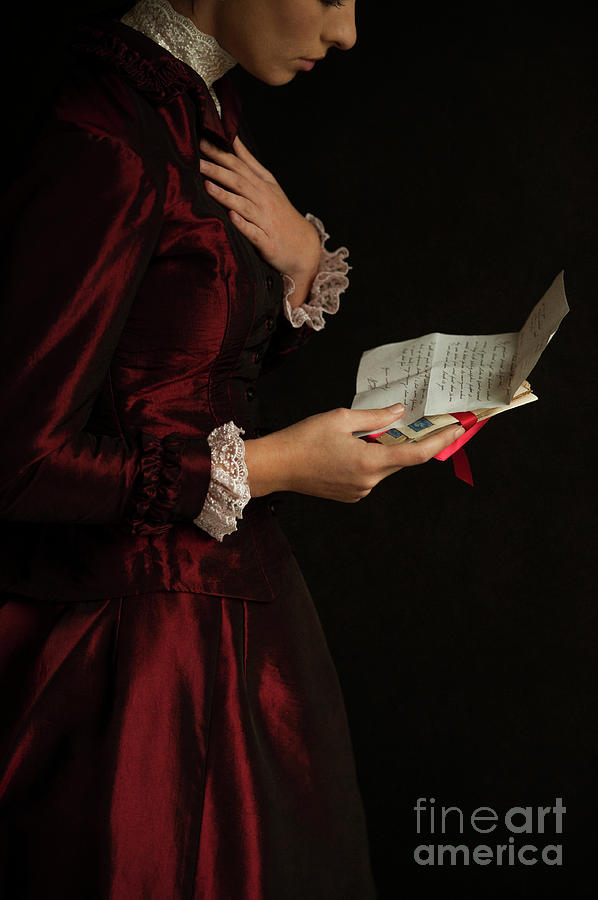 Victorian Woman With Love Letters Photograph by Lee Avison
