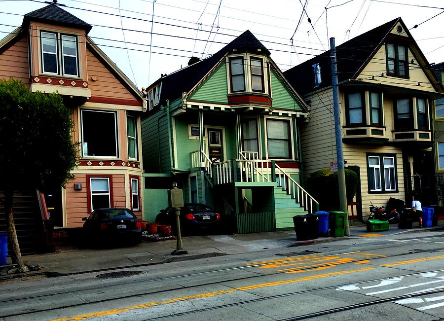 San Francisco Photograph - Victorians in Bernal  by Michael Thomas Angelo