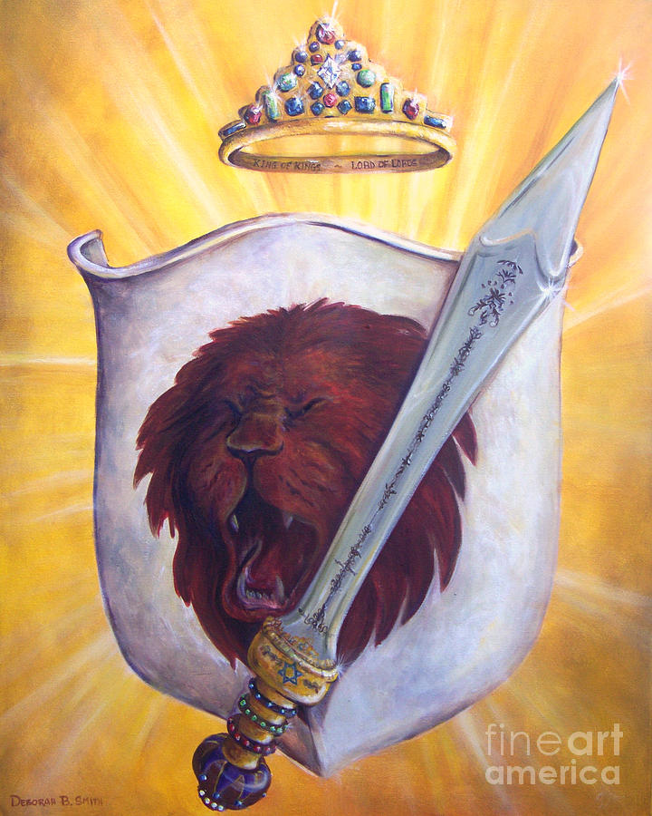 Lion Painting - Victory by Deborah Smith