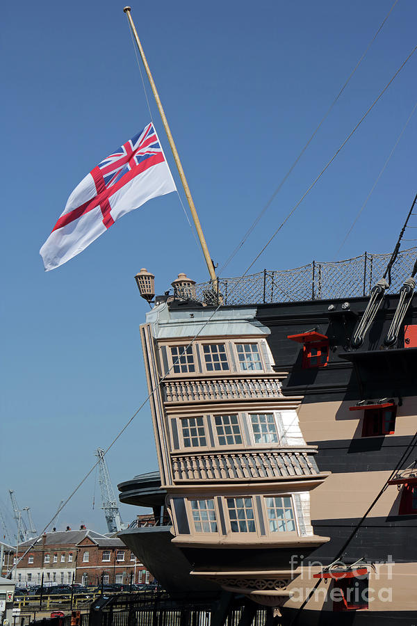 Victory Flag Portsmouth Photograph by Julia Gavin