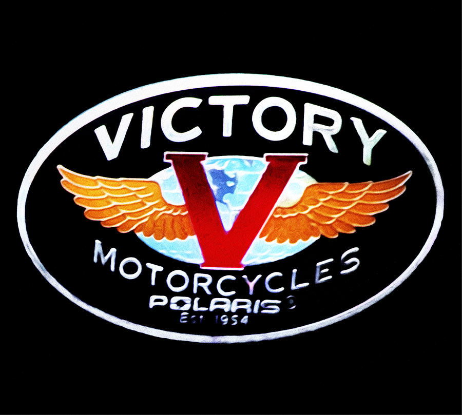Motorcycle Photograph - Victory Motorcycles Emblem by Bill Cannon