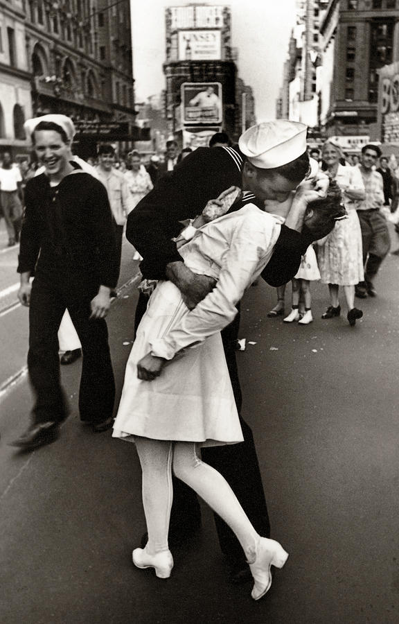 Victory Over Japan Times Square Kiss 1945 Photograph by Daniel Hagerman