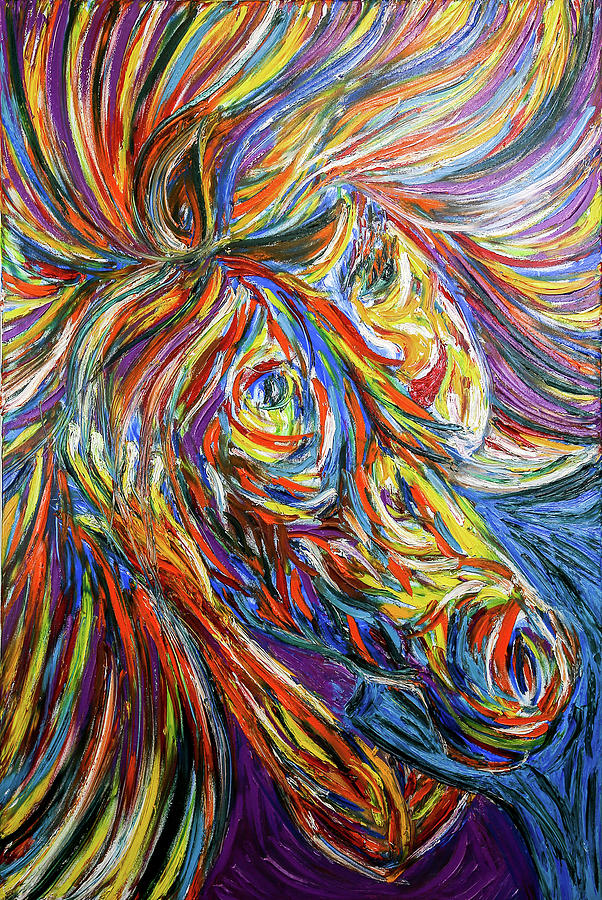 Victory Smile Oil on Canvas Painting by Chiyo Tran Art - Fine Art America