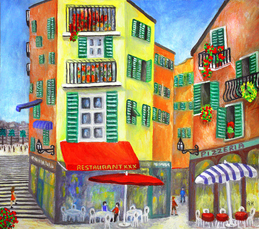 Flower Painting - Vieille Ville - Nice by Ronald Haber