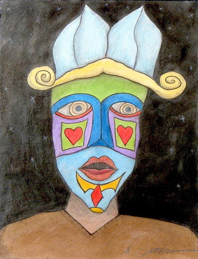 Viejo Mask Painting by Michael Sharber Viejo Mask Painting by Michael Sharber