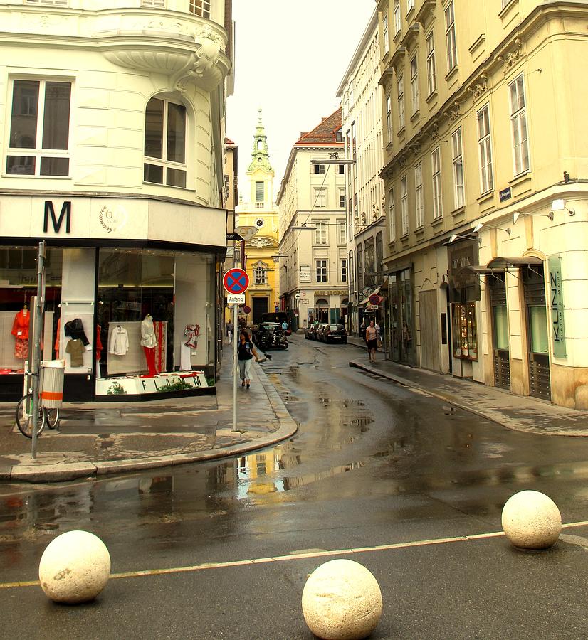 Vienna Corner After The Rain Photograph by Ian  MacDonald