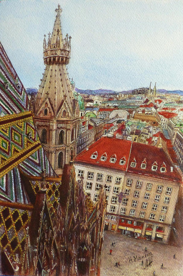 Vienna Painting by Henrieta Maneva