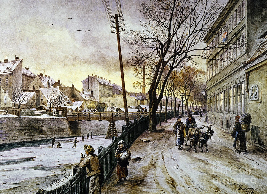 Vienna: Winter Scene, 1888 Photograph by Granger
