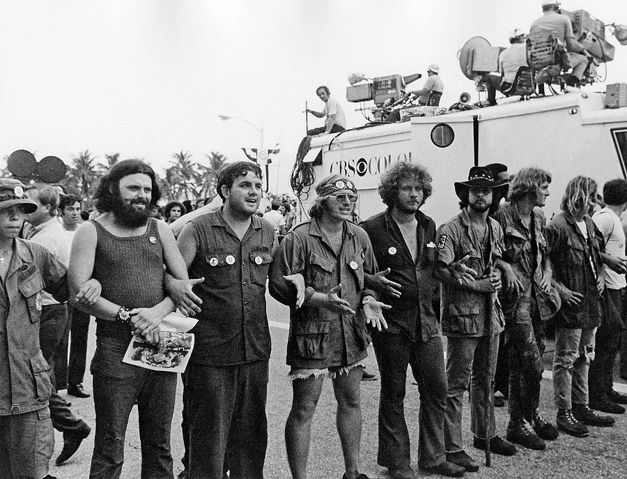 Viet Nam veterans vs. the war lineup 1972 Democratic National Convention Miami Beach Florida-2016 Photograph by David Lee Guss