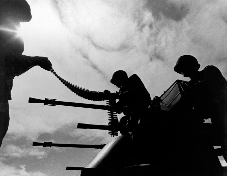 Vietnam Ammo Scene Photograph by Underwood Archives