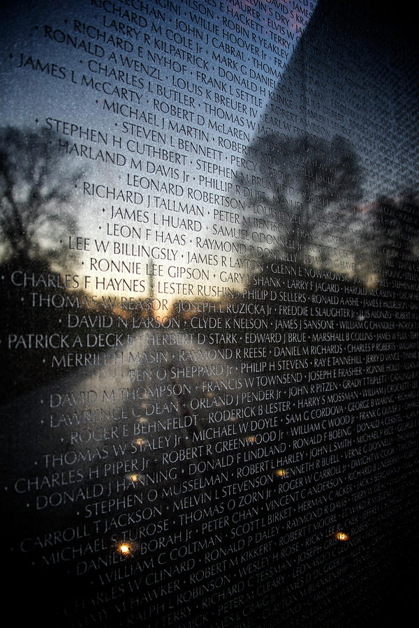 Vietnam Memorial Photograph by Ryan Wyckoff