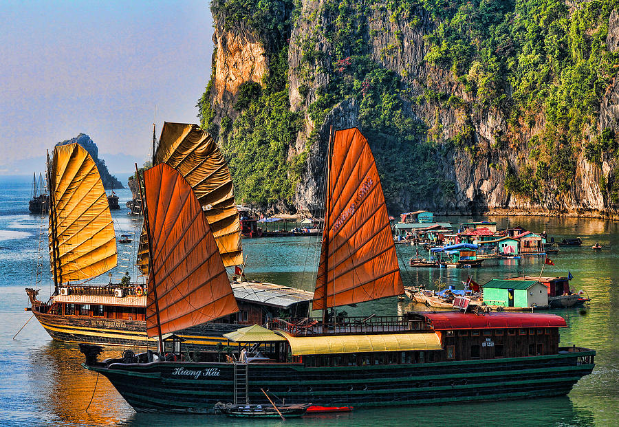 Vietnam Sails Photograph by Chuck Kuhn
