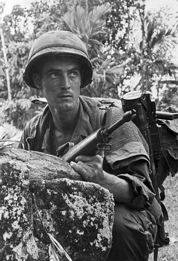 Vietnam Soldier Photograph by Underwood Archives