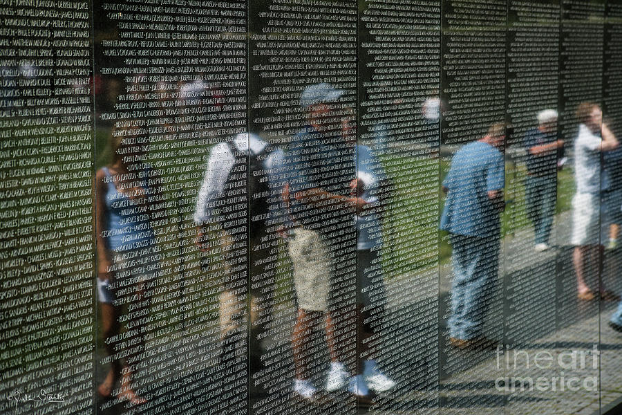 Vietnam Veterans Memorial Wall Photograph