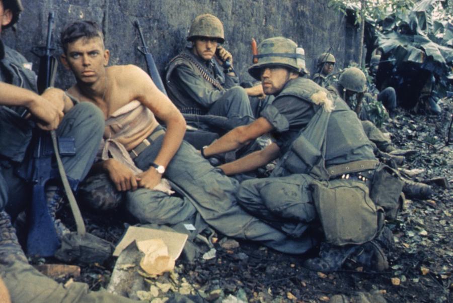 History Photograph - Vietnam War-tet Offensive. A Medic by Everett