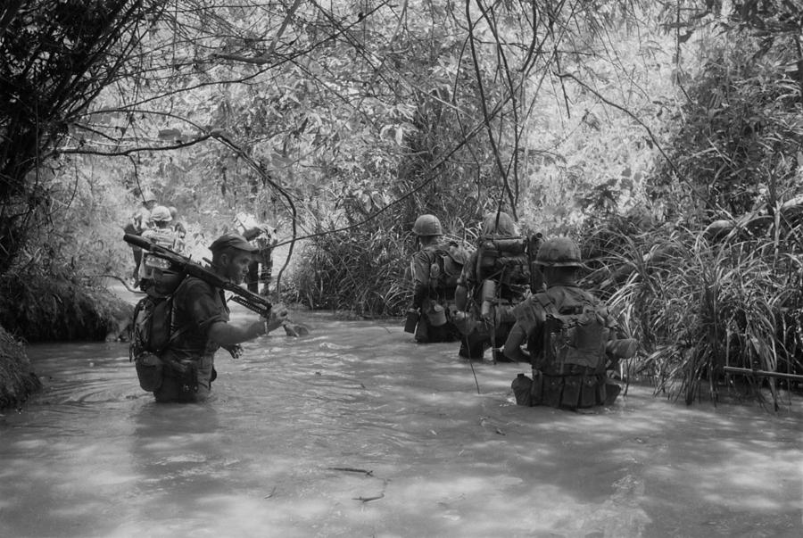 Vietnam War. Us Marines Move Photograph by Everett Vietnam War. Us Marines Move Photograph by Everett
