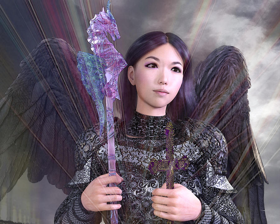 Vietnamese Angel 4 Digital Art by Suzanne Silvir