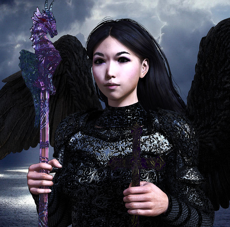 Vietnamese Angel Digital Art by Suzanne Silvir