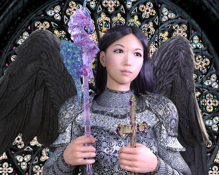 Vietnamese Angel2 Digital Art by Suzanne Silvir