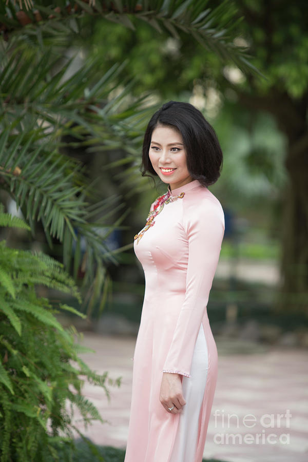 Vietnamese Ao Dai Beauty Photograph by Chuck Kuhn - Pixels