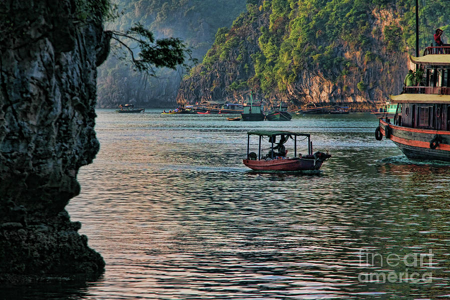 Vietnamese Boat Ha Long Bay Vietnam  Photograph by Chuck Kuhn