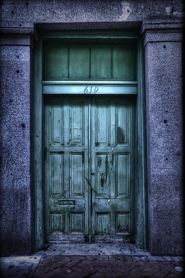 New Orleans Photograph - Vieux Carre Doorway at Night by Tammy Wetzel