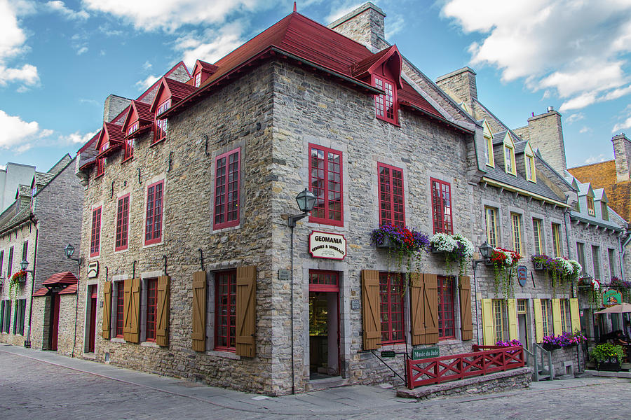 Architecture Photograph - Vieux Quebec, Place Royale, Canada by Venetia Featherstone-Witty