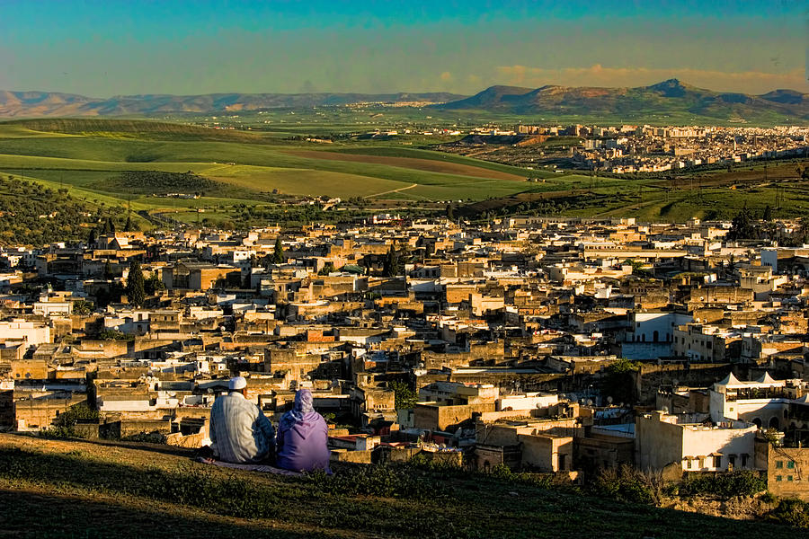 City Photograph - View Ancient Fes Morroco by David Smith