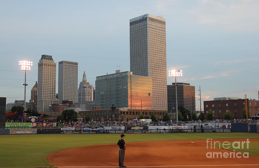 Tulsa Photograph - View from 3rd Base 2 by Sheri Simmons