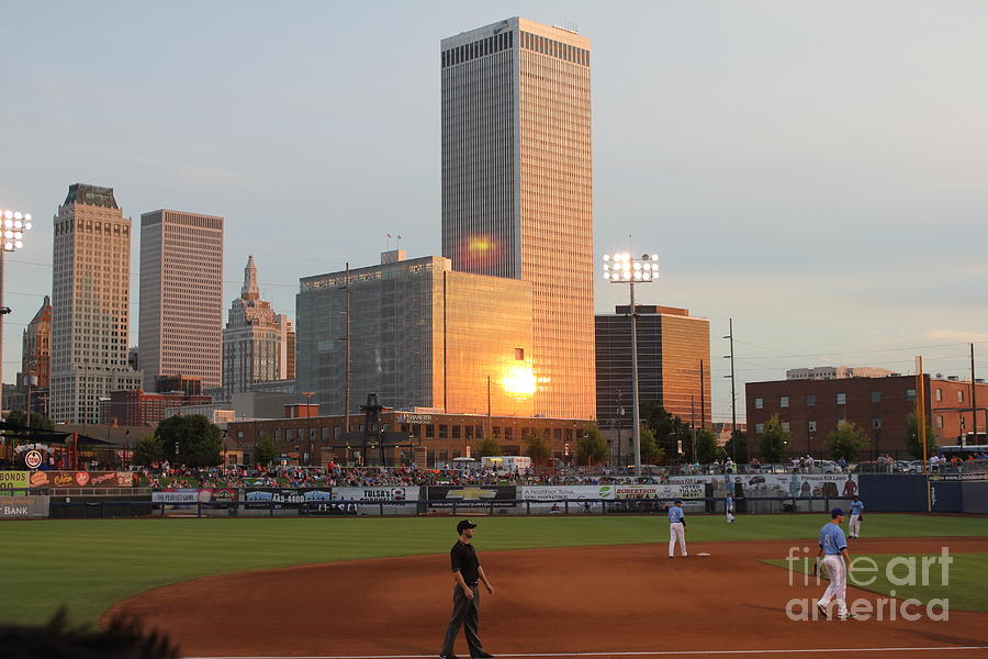 Tulsa Photograph - View from 3rd Base by Sheri Simmons